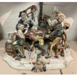 CAPO DI MONTE GROUP - CARD PLAYERS 33CMS (H) APPROX
