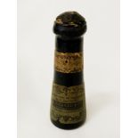 ANTIQUE GLASS BOTTLE OF TRUFFES DE PENIGOD - SEALED - 16.5 CMS (H) APPROX