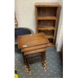 NEST OF TABLES & BOOKCASE