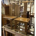 2 OAK ORIENTAL CHAIRS