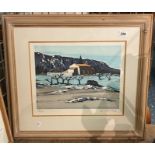 LIMITED EDITION PRINT OF A MOUNTAIN SCENE - SIGNED