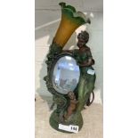 ART NOUVEAU STYLE DRESSING MIRROR LAMP 41CMS (H) APPROX