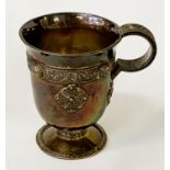 ART NOUVEAU HM SILVER DRINKING CUP - 9 OZS APPROX