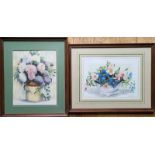 TWO WATERCOLOURS BY MARCEL G A BOL 35.5CMS (H) X 28CMS (W) PIC ONLY