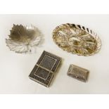 SILVER FILLIGREE INDIAN BOXES & SILVER ITEMS