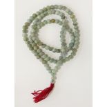 JADE BEADED NECKLACE - 4 OZS APPROX