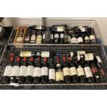 2 TRAYS OF RED WINE CHATEAU HAUT-BAGES AVERUUS 1995, PAUILLAC 1993 & ETC