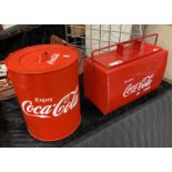 TWO COCA COLA COOLER BOXES