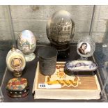 QTY. OF RUSSIAN HAND PAINTED ICON EGGS & BOXES