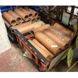 COLLECTION OF TERRACOTTA TUBES