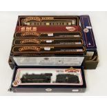 TWO BOXED BACHMANN LOCOS & VARIOUS CARRIAGES ALSO BOXED (PALITOY)