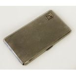 MONOGRAMED HM SILVER CIGARETTE CASE - 9 OZS APPROX