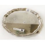 HM SILVER SALVER - APPROX 25 OZ - 31. 5 CMS (D)