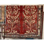 FINE NORTH EAST PERSIAN MESHED CARPET 300CMS X 217CMS