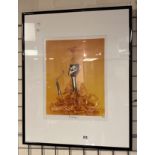 BARRY LETEGAN LIMITED EDITION FRAMED PRINT ''THE AFGA COLLECTION '' CIRCA 1992 - 44 X 34 CMS APPROX