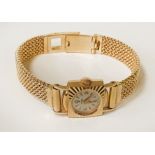 18CT GOLD LADIES COCKTAIL WATCH 31 GRAMS TOTAL APPROX
