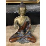 BRONZE SEATED BUDDHA 19CMS (H) APPROX