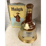 1960' BOXED UNOPENED DIMPLE HAIG WHSIKY WITH A BELLS WHISKY - OPENED
