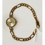 9CT GOLD LADIES WATCH 11.8 GRAMS TOTAL APPROX