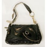 BRACHER EMDEM BAG WITH SWAROVSKI CRYSTALS & SNAKESKIN