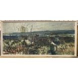 NICHOLAS BRISTOW - LAKE SCENE FRAMED - 54.5 X 121 CMS APPROX