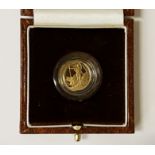1995 BRITANNIA GOLD PROOF £10 COIN NO. 0484 ROYAL MINT ISSUE 3.412 GRAMS APPROX