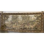 TAPESTRY OF LIOUS XV HUNTING SCENE BOUGHT FROM LIBERTY - WITH COPY RECEIPT