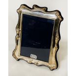 1990 HM SILVER PICTURE FRAME FROM CORNELLS JEWELLERS MAIDSTONE - BOXED 19CMS (H) X 14CMS (W) APPROX