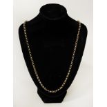 9 CT. GOLD BELCHER CHAIN - 22.7 GRAMS APPROX
