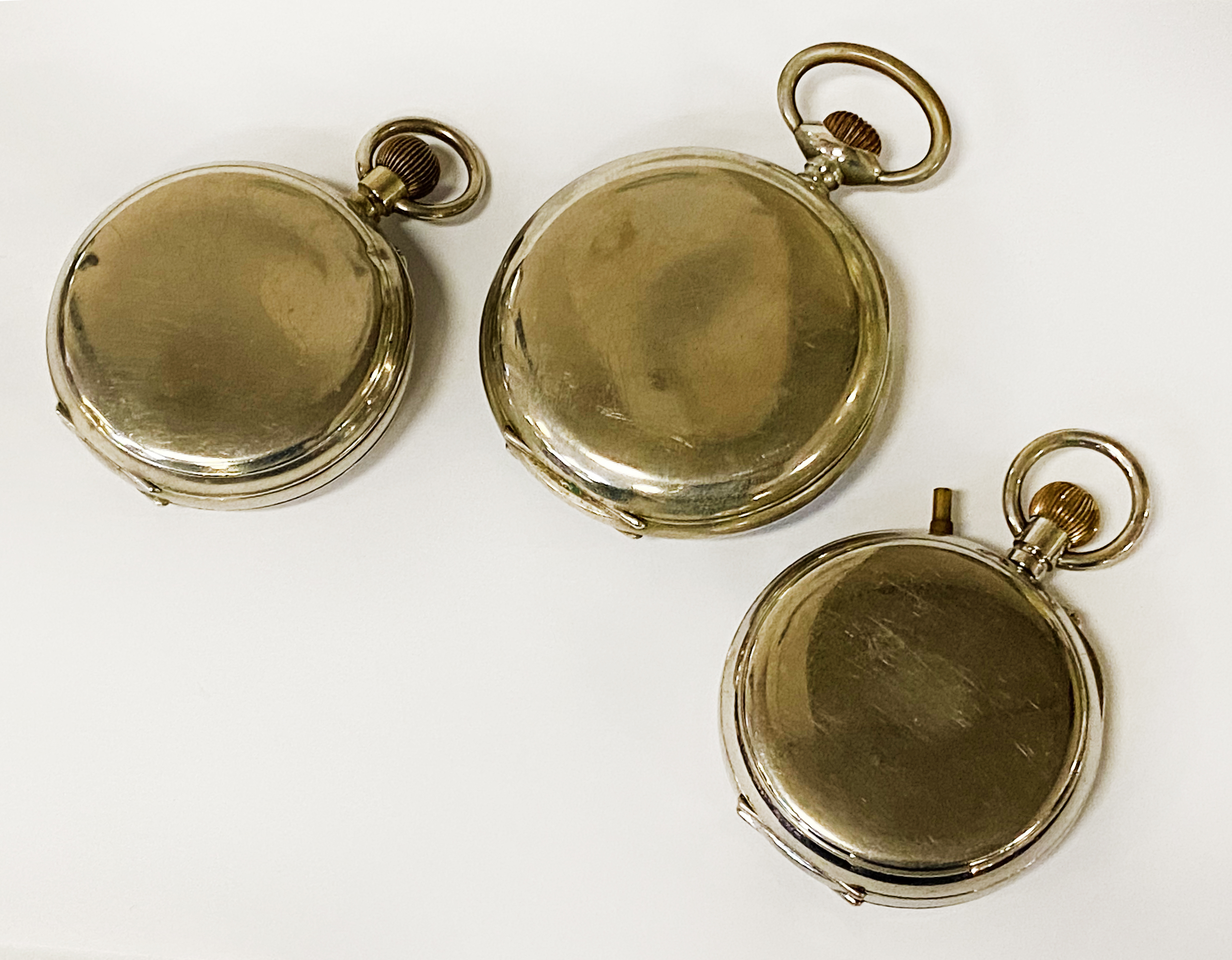 3 SILVER GOLIATH POCKET WATCHES J C VICKERY, BLACK STAR & FROST WITH ANOTHER - Image 2 of 2