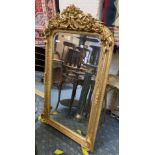 GILT WOOD MIRROR