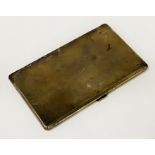 SILVER CIGARETTE CASE - 6 OZS APPROX