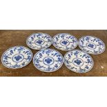 6 DELFT PLATES - ENGLAND