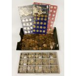 SELECTION OF EARLY BRITISH COINS, INC 2 DIFFERENT SHELL MAN IN FLIGHT COMMEMORATIVE COIN SETS,