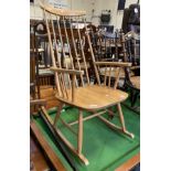 ERCOL STYLE ROCKING CHAIR