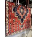 FINE SOUTH WEST PERSIAN AFSHAR RUG 213CMS X 153CMS