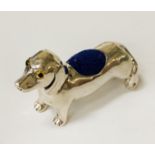 SILVER DOG PIN CUSHION