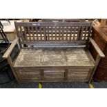 GARDEN BENCH WITH STORAGE