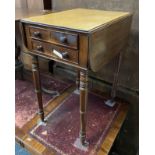 SMALL VICTORIAN 2 DRAWER TABLE