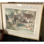 FRAMED RUSSELL FLINT PRINT GALLERY - STAMPED