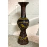 CHINESE BRONZE VASE - 22.5CMS (H) APPROX