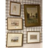 HENRY EDDOWES KEENE PEN & INK CIRCA 1824 - 1909 WITH A CECIL LAY 1885 - 1956 FRAMED PICTURE WITH A