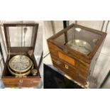 JOHN BRUNTON ROSEWOOD CHRONOMETER - WORKING