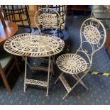 FRENCH PATIO SET - AS FOUND