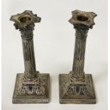 PAIR OF H/M SILVER CANDLESTICKS J.D & S 9'' (H)