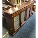 PAIR OF INLAID PIER CABINETS - AS FOUND