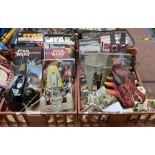 TWO TRAYS OF VINTAGE & MODERN STAR WARS