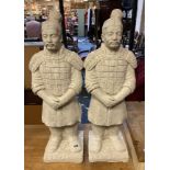 PAIR OF CHINESE WARRIORS