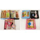 3 VINTAGE BARBIE DOLL CASES & BARBIE'S