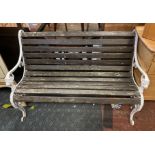 WHOLE IRON GARDEN BENCH